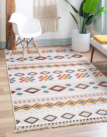 MODERN DOKUMA HALI 30010KREM