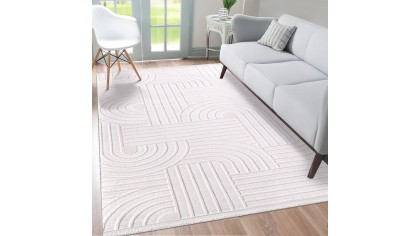 MODERN DOKUMA HALI 9650KREM